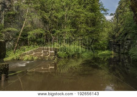Dolsky Mill In National Park In North Bohemia
