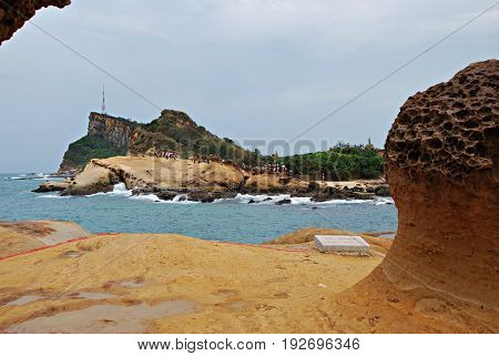Yeh Liu. Rock formations due to wind. Taiwan