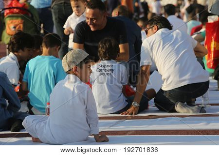 Muslims Celebrating Eid Al-fitr