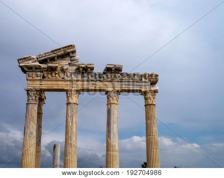 detail from Roman archaelogical site in Alanya