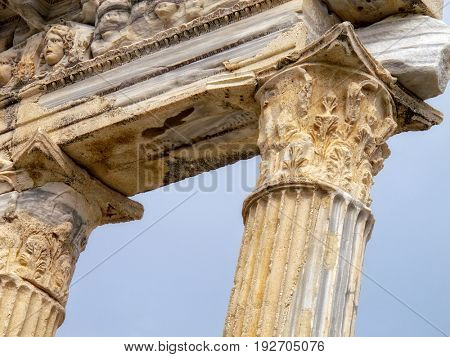 detail from Roman archaelogical site in Alanya