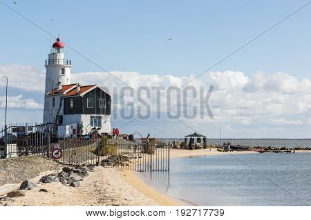 Het Paard lighthouse in Marken, The Netherlands