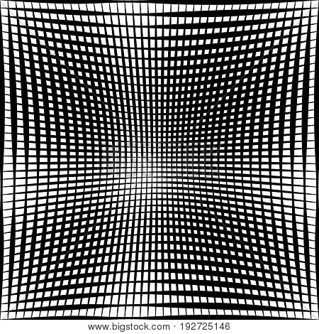 Geometric Black And White Texture. Mesh, Grid Pattern Of Lines
