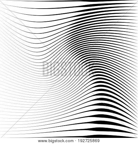 Geometric Black And White Texture. Mesh, Grid Pattern Of Lines
