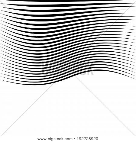 Geometric Black And White Texture. Mesh, Grid Pattern Of Lines