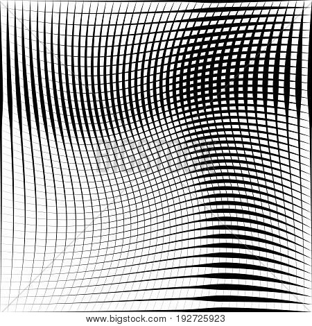 Geometric Black And White Texture. Mesh, Grid Pattern Of Lines