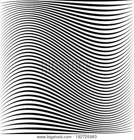 Geometric Black And White Texture. Mesh, Grid Pattern Of Lines
