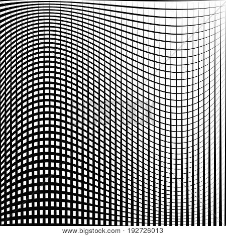 Geometric Black And White Texture. Mesh, Grid Pattern Of Lines