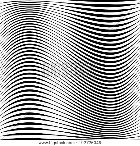 Geometric Black And White Texture. Mesh, Grid Pattern Of Lines