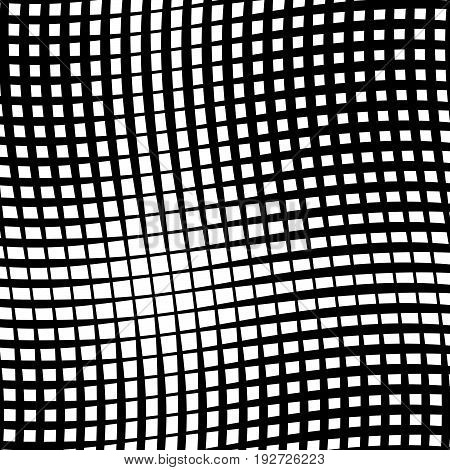Geometric Black And White Texture. Mesh, Grid Pattern Of Lines