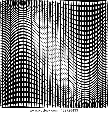 Geometric Black And White Texture. Mesh, Grid Pattern Of Lines