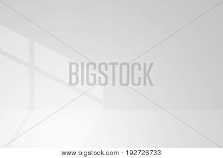 window light and shadow gray background, white interior abstract backgroun