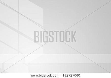 window light and shadow gray background, white interior abstract backgroun