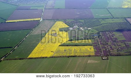 Aerial view.May 12 ,2017  Kiev region, Ukraine