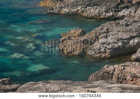 Cala Tramontana in the Tremiti islands, Puglia