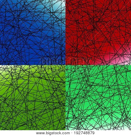 Abstract Colorful Background-pattern With Random Lines, Random Stripes