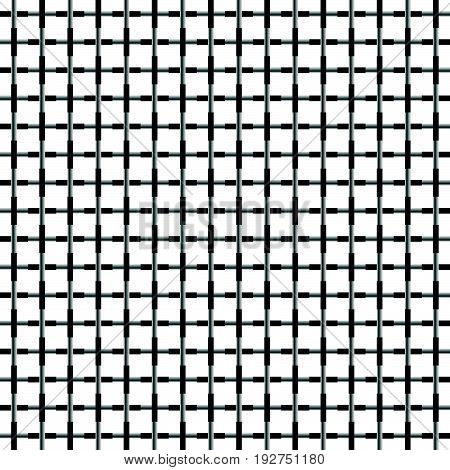Black And White Seamless Geometric Pattern. Repeatable Texture / Background. Checkered Backdrop