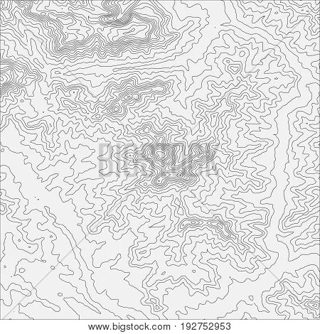 Topographic map background concept with space for your copy. Topo contour map background, vector