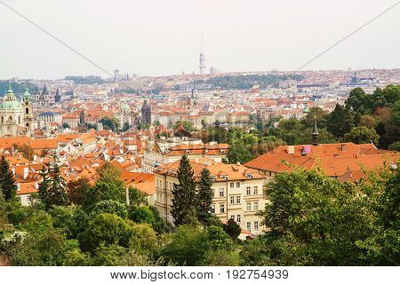 Cityscape of old town in a Prague Czech Republic