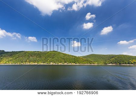Hill Around Rursee In Summer, Germany