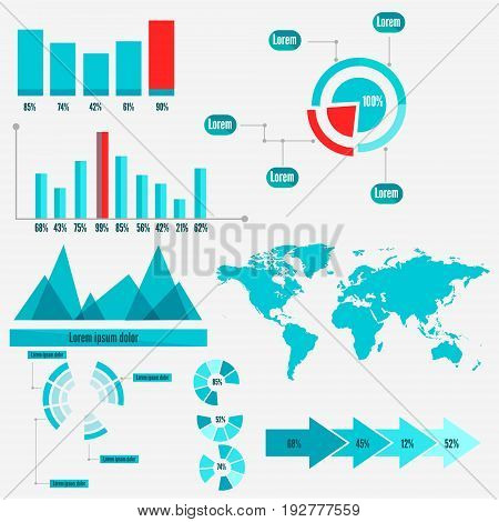 Colletion of Info graphics for business or presentation