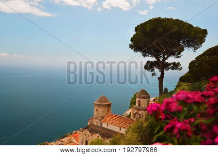 Ravelo Resort City At Amalfi Coast In Southern Italy