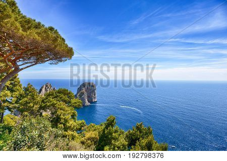 slopes mountains and sea under blue sea