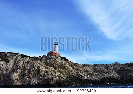 Lighthouse On Mountain