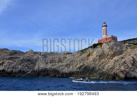 Lighthouse On Mountain