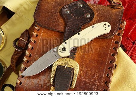 Penknife for the hidden carrying as a collecting subject
