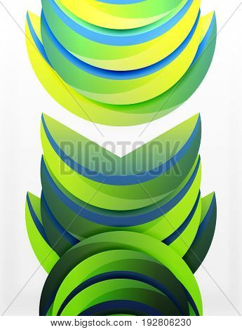 3D wave lines design. Dynamic effect abstract Illustration, modern pattern template