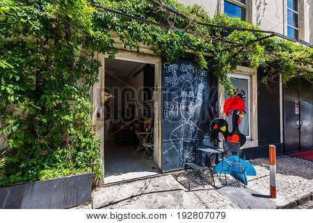 Lisbon, Portugal - May 20, 2917: Very Popular Art Centrum Lx Factory In Lisbon