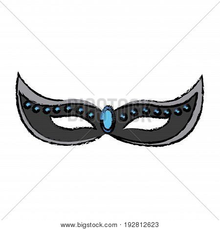 brazilian carnival mask celebration image vector illustration