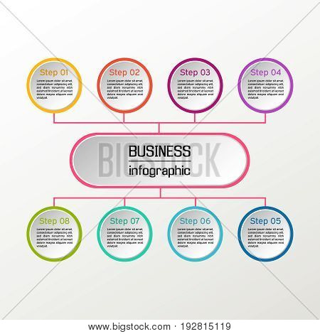 Vector Circle Infographic. Business Diagrams, Presentations And Charts. Background.