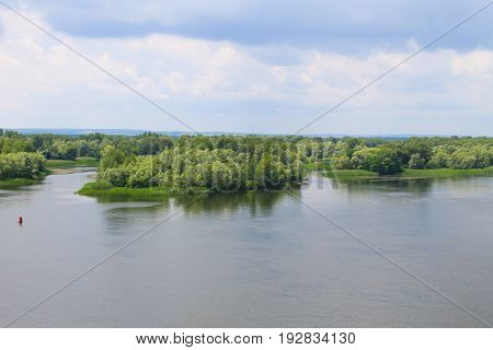 View on the river Dnieper in Ukraine
