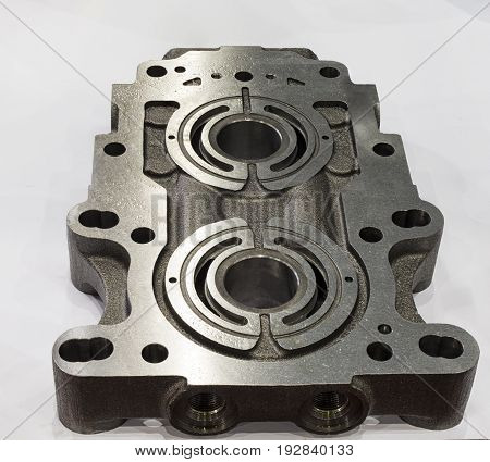 Pump casting part manufacturing by high accuracy cnc machining machinewith rust protectionoil coated high technology automotive part industrial precision partcutting processcasting process