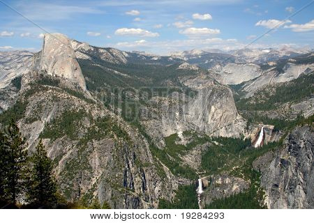 Half Dome vanaf gletsjer punt