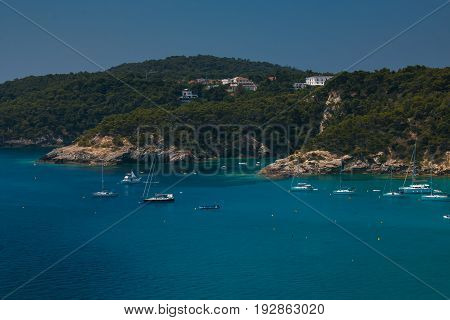 Beautiful blue sea in the Tremiti islands, Puglia