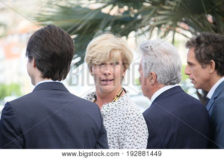 Emma Thompson attends 'The Meyerowitz Stories'  photocall during the 70th Cannes Film Festival at Palais on May 21, 2017 in Cannes, France. 