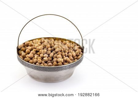 chick-peasi n rare silver pial isolated on white background