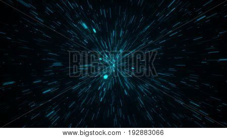 Abstract Background With Explosion Stars