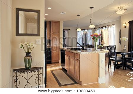 Condo haut de gamme entrée et cuisine