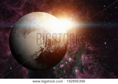 Solar System - Pluto. It Is A Dwarf Planet In The Kuiper Belt.
