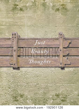 Shabby Chic Background With Letters Quote