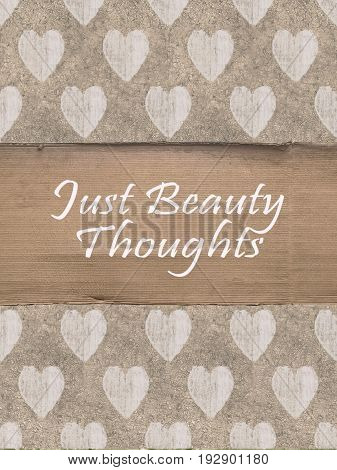 Shabby Chic Background With Letters Quote