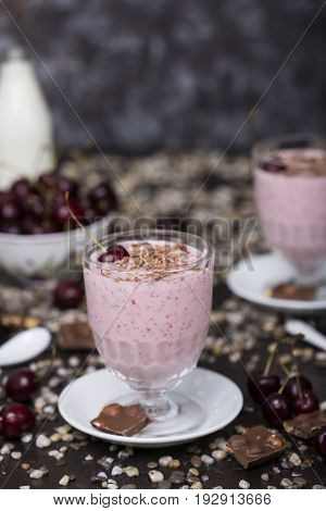 Fresh Cherry Milkshake