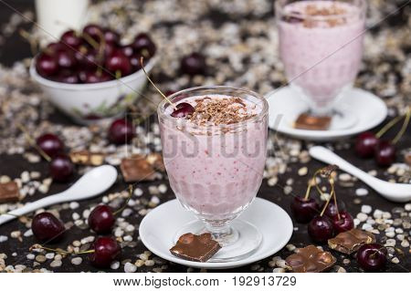 Fresh Cherry Milkshake