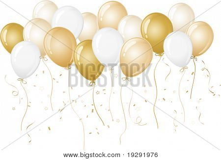 Giallo e oro palloncini party