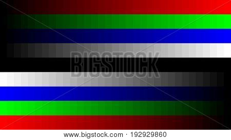 8K 7680x4320 TV RGB gradient television test pattern to adjust the screen, tint 0-255.