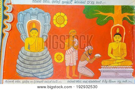 The Paintings In Embekka Dewalaya Temple